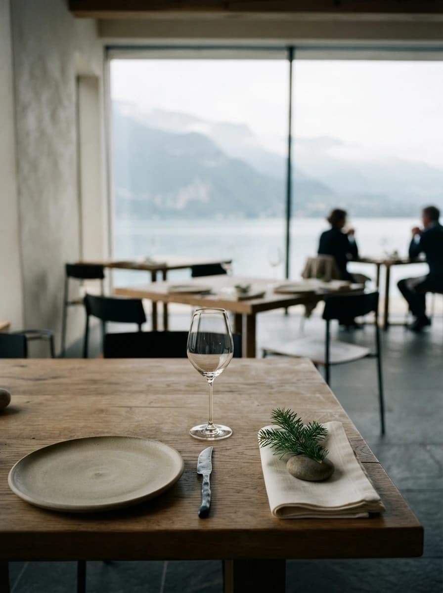 Atelier — Cuisine d’auteur, menu unique et précision.