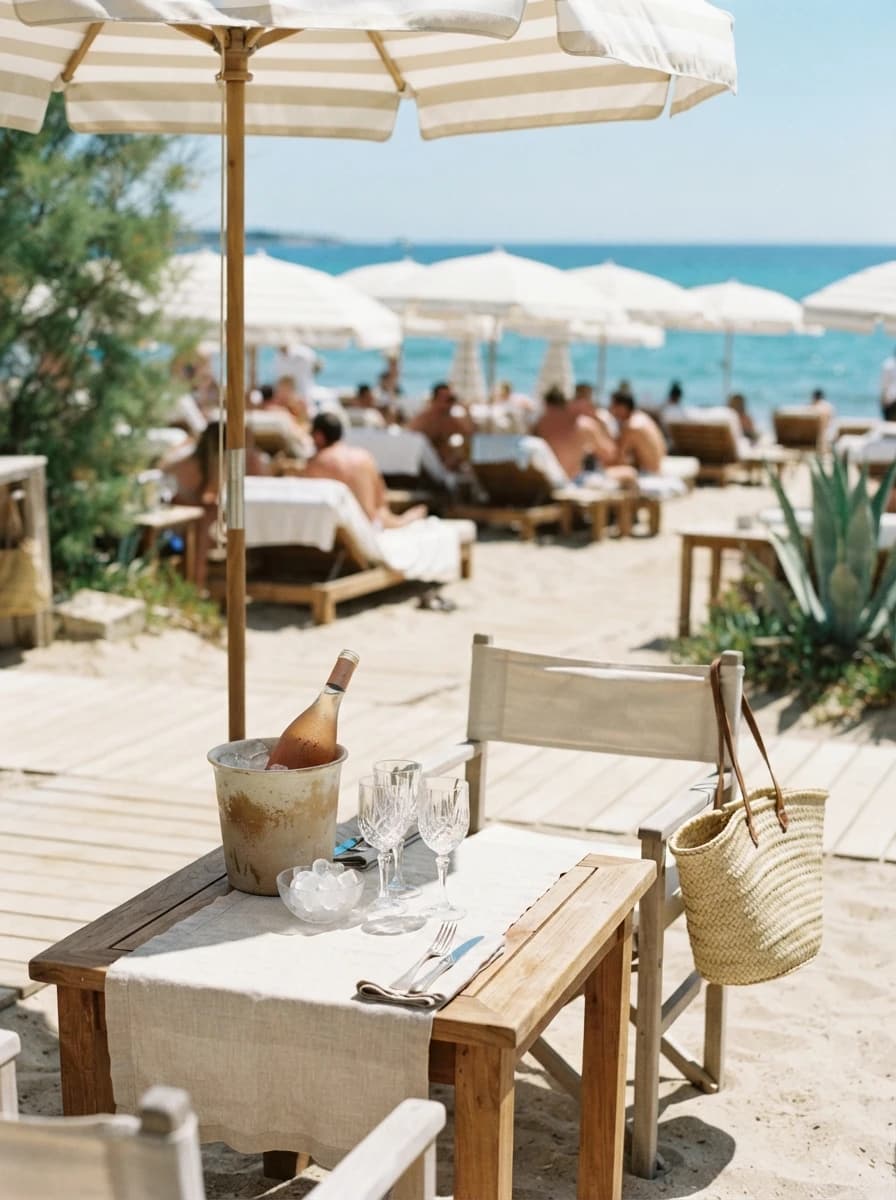 Beach Club — Club de plage, cocktails et pieds dans l’eau.