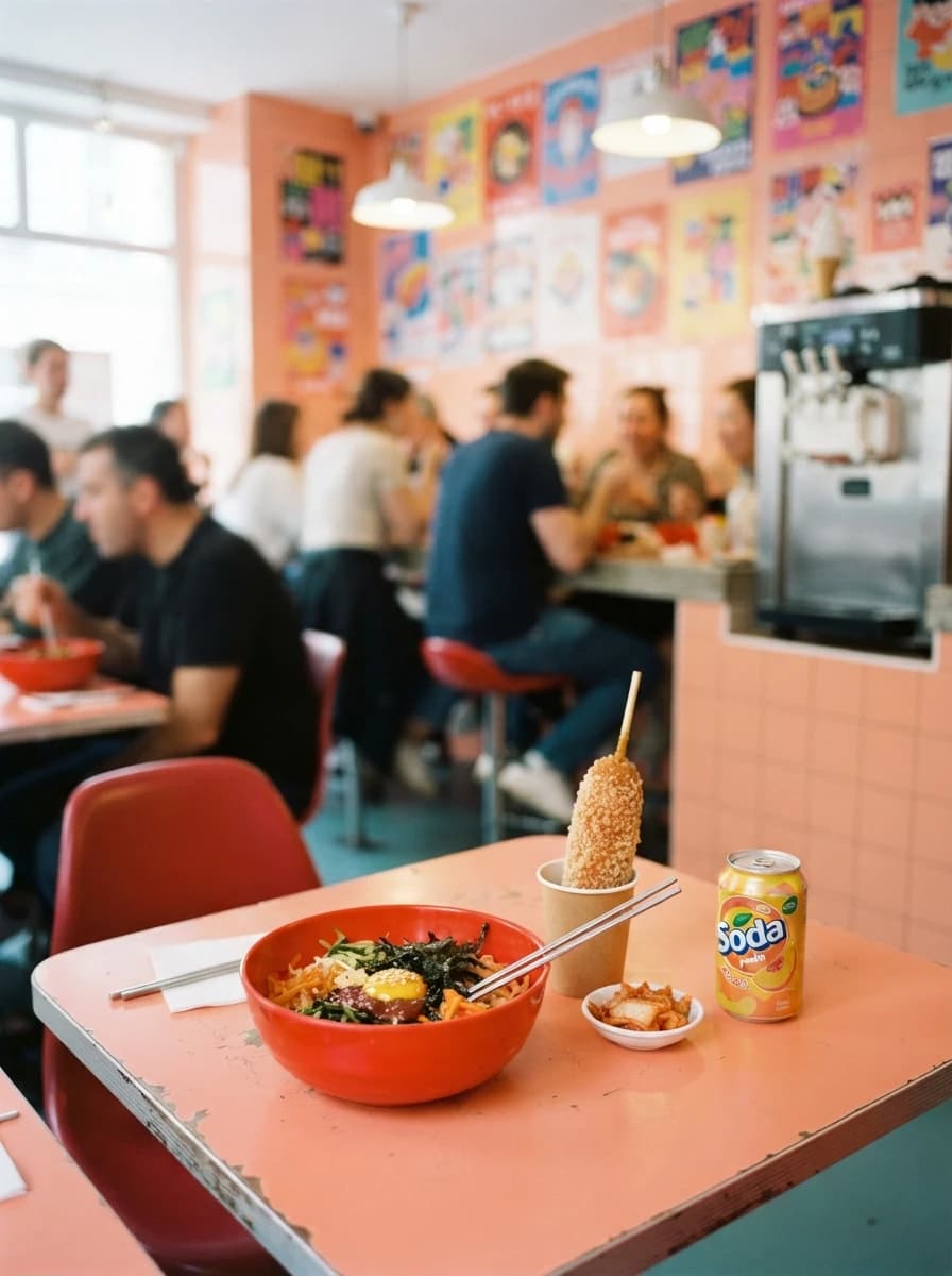 Pop — Cantine colorée, street food et énergie.
