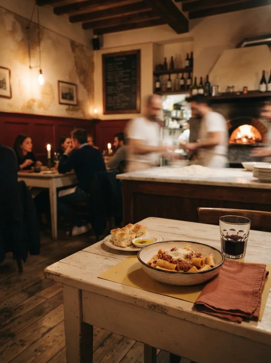 Trattoria — Osteria italienne, pâtes et pizza de quartier.